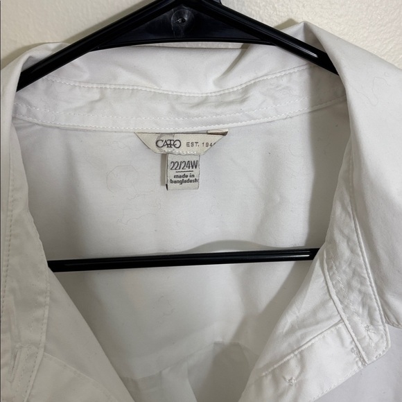 Cato Crisp White Collared Shirt - Picture 2 of 7